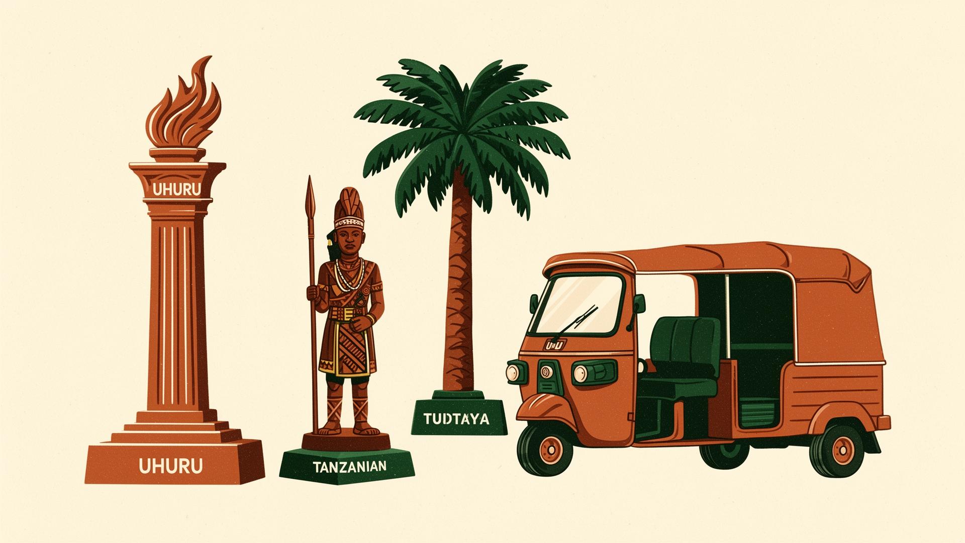 Illustrated Bongopoly playing pieces